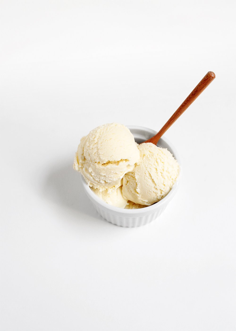 Creamy vanilla ice cream recipe from the faux martha