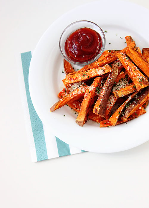 Baked Sweet Potato Fries | @thefauxmartha