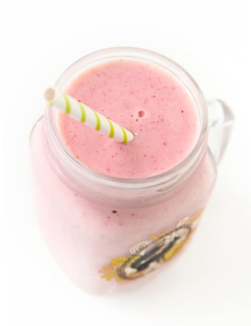 Creamy Strawberry Banana Copycat Angel Food Smoothie King Recipe | The Fauxmartha