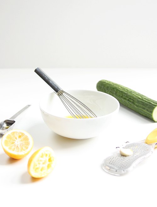 Lemon Garlic Cucumber Salad | The Fauxmartha