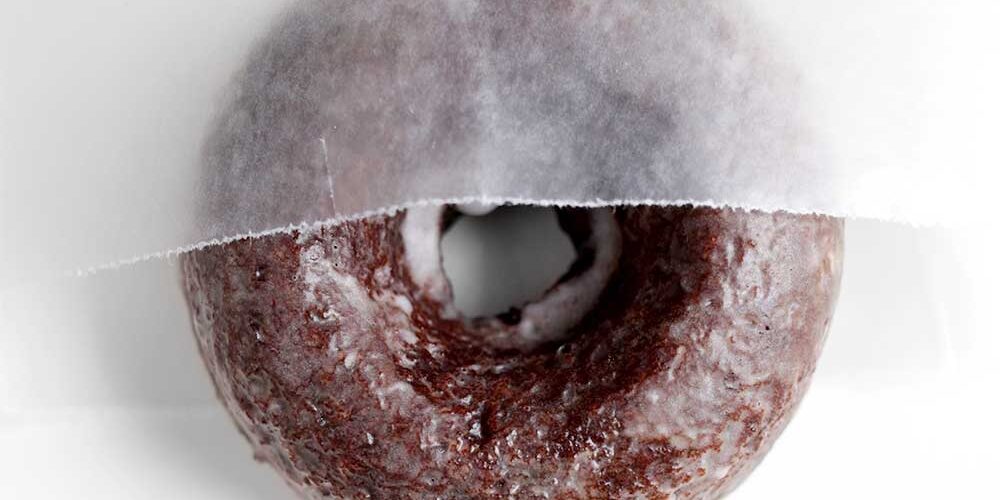 Baked Glazed Chocolate Donuts from The Faux Martha