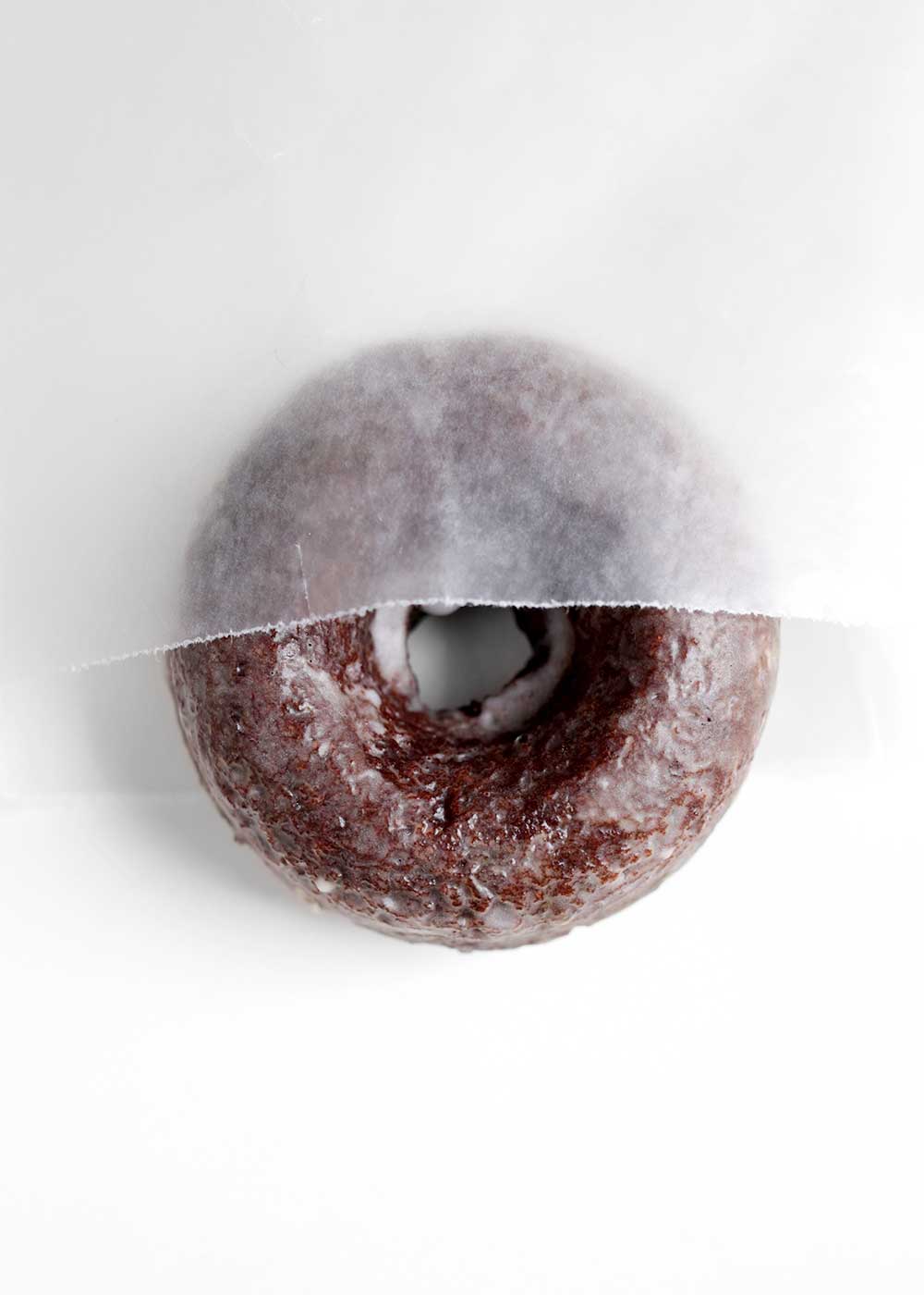 Baked Glazed Chocolate Donuts from The Faux Martha