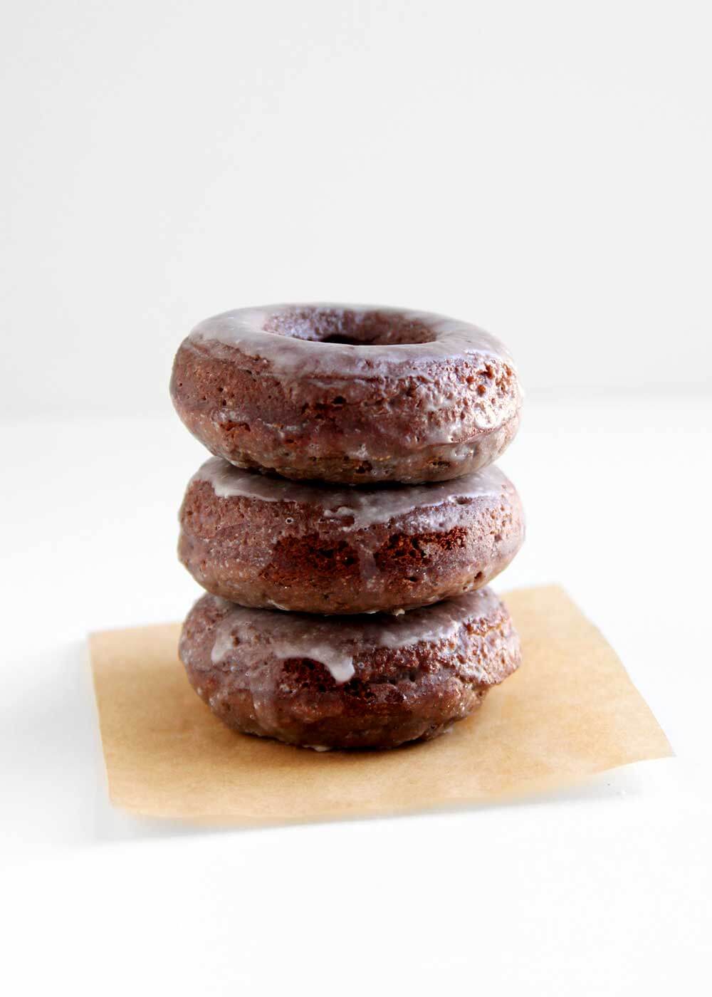 Baked Chocolate Donuts from The Faux Martha