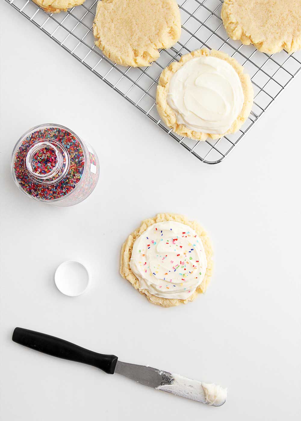 Big Fat Sugar cookie with sprinkles from The Faux Martha