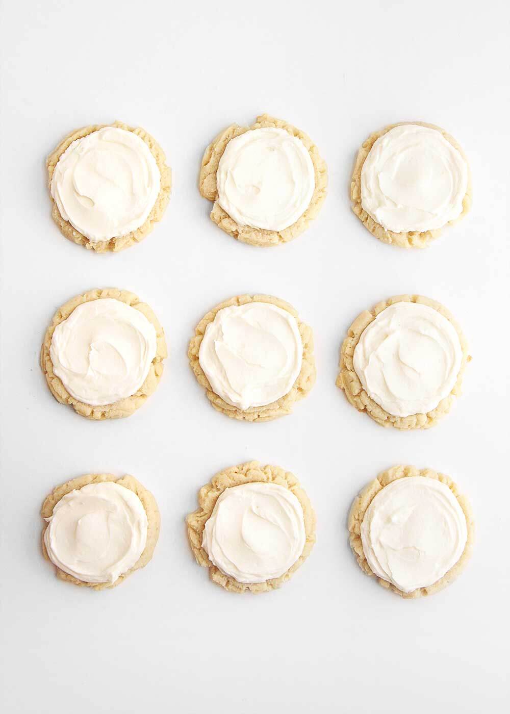 Big Fat Sugar cookie with cream cheese frosting from The Faux Martha