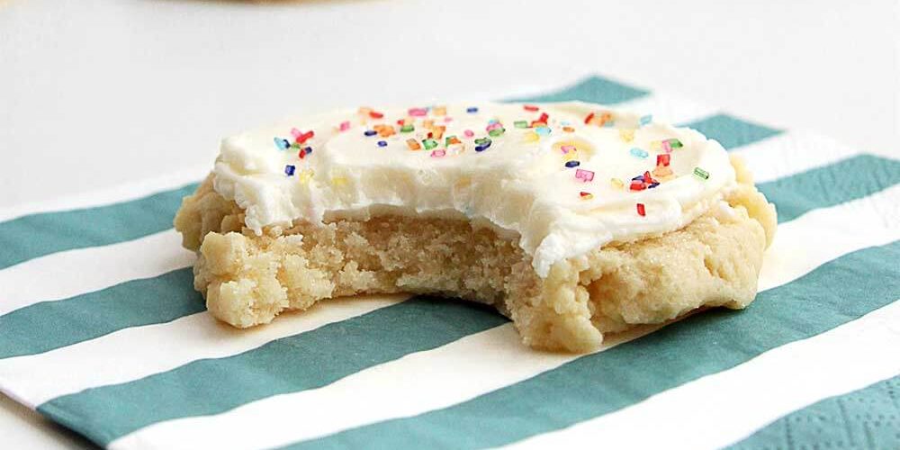 Big Fat Sugar cookie with sprinkles from The Faux Martha
