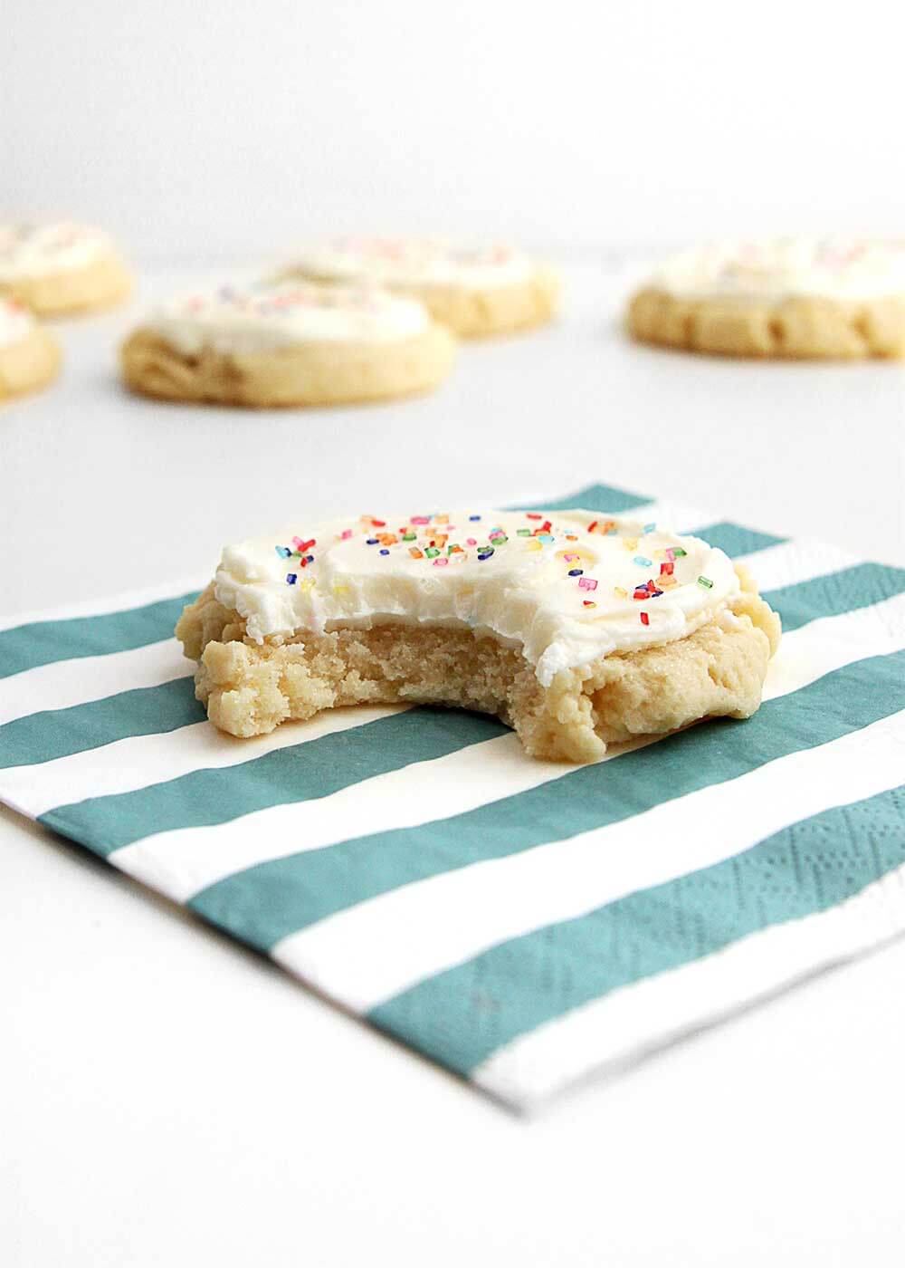 Big Fat Sugar cookie with sprinkles from The Faux Martha