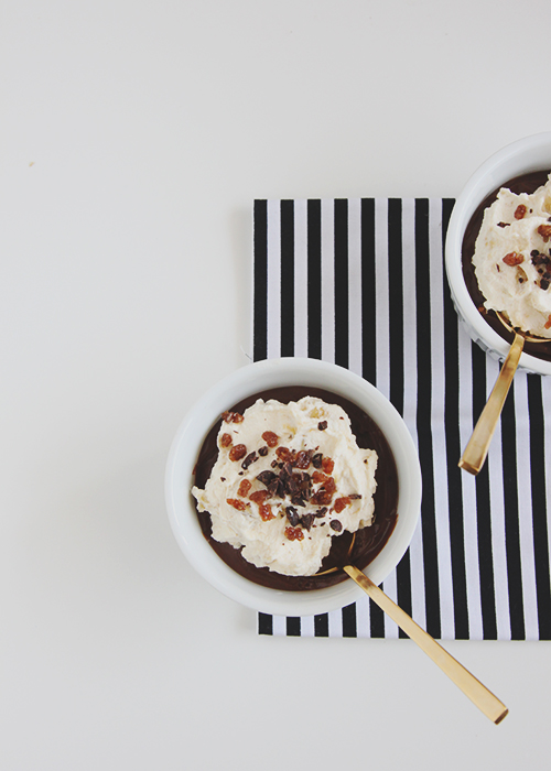 Chocolate Butterscotch Pudding + Banana Whip | The Fauxmartha