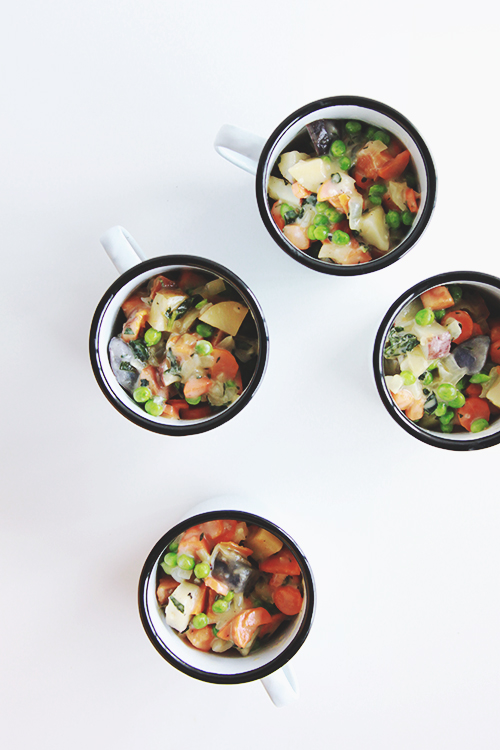 Veggie Pot Pies in a Mug | The Fauxmartha