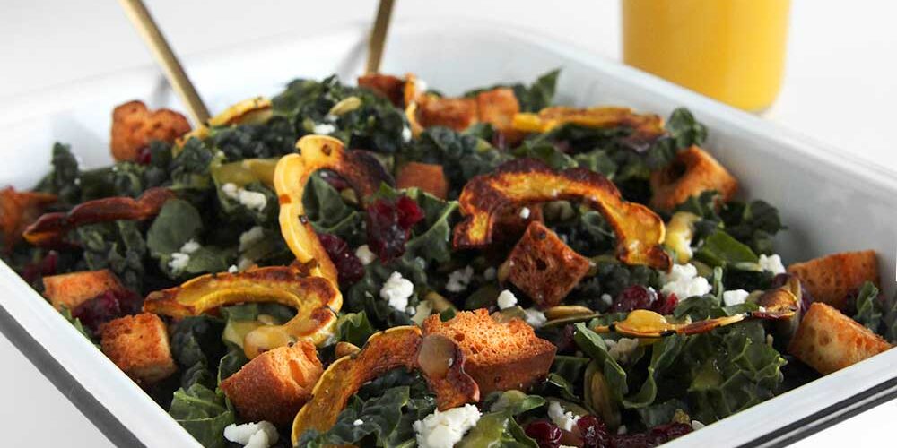 Autumn Salad with Pumpkin Vinaigrette