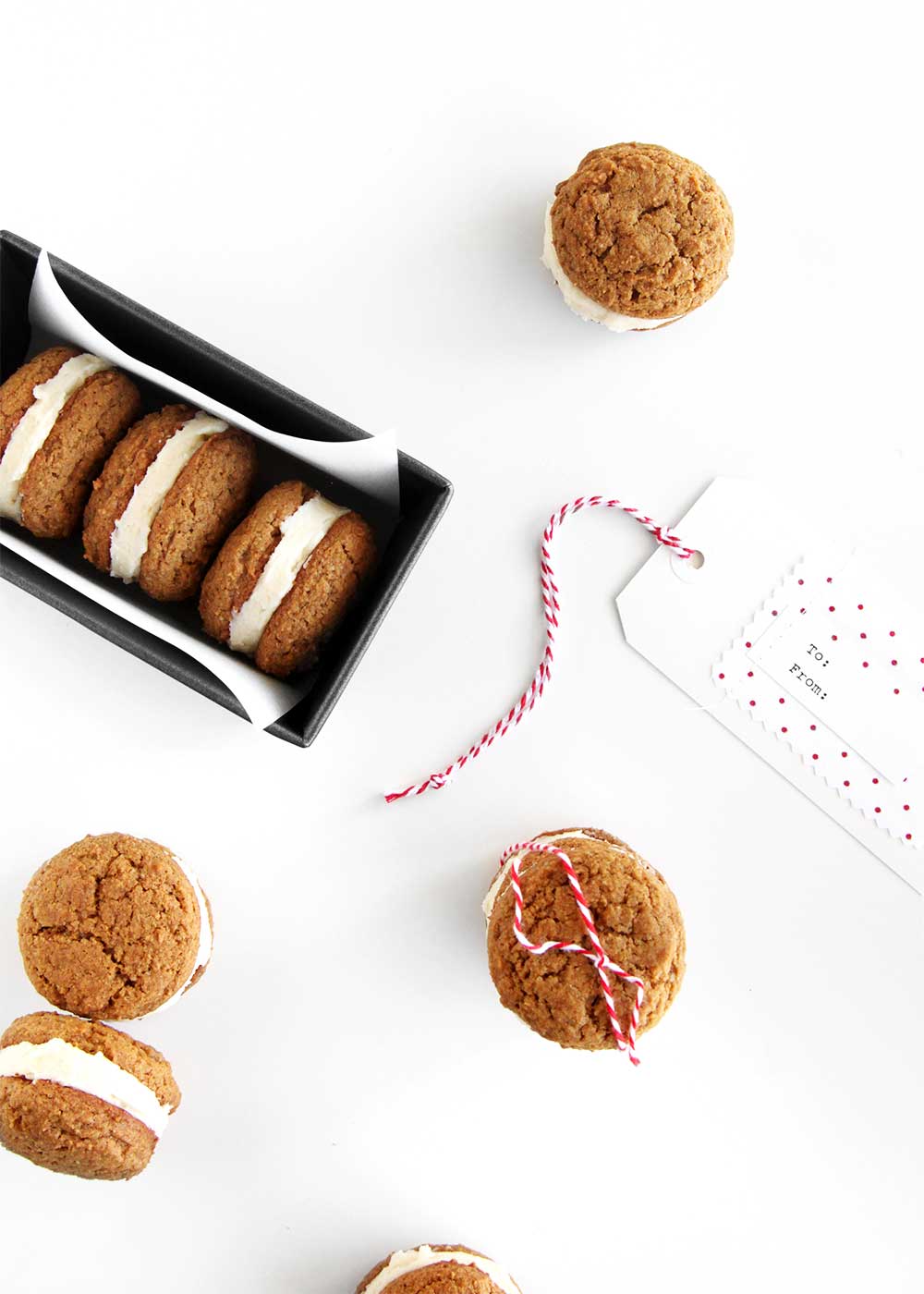 Ginger Snap Whoopie Pies from The Faux Martha