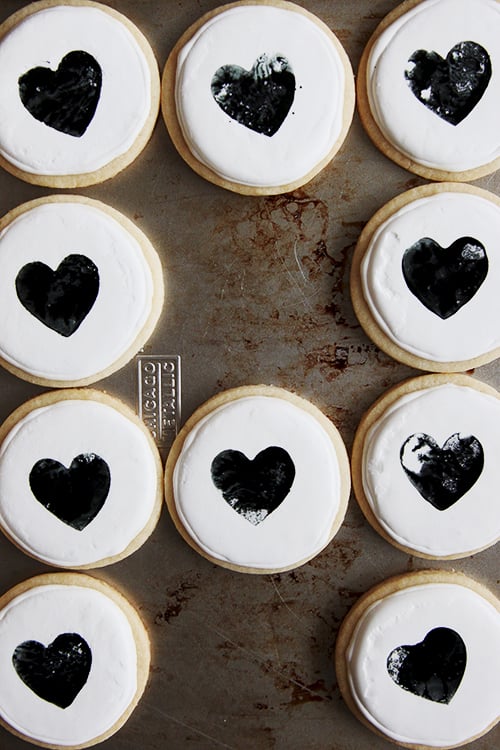 Heart Stamped Cookies | @thefauxmartha