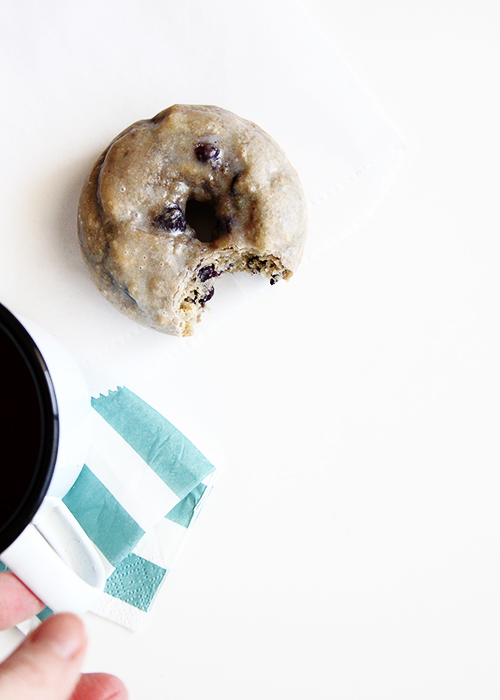 Baked Blueberry Donuts | @thefauxmartha