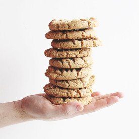 bakery style peanut butter cookies from the faux martha