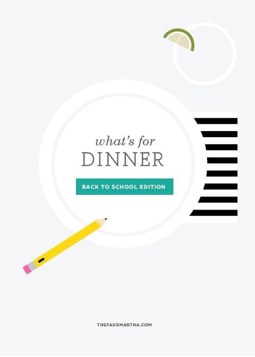 What's for Dinner | @thefauxmartha
