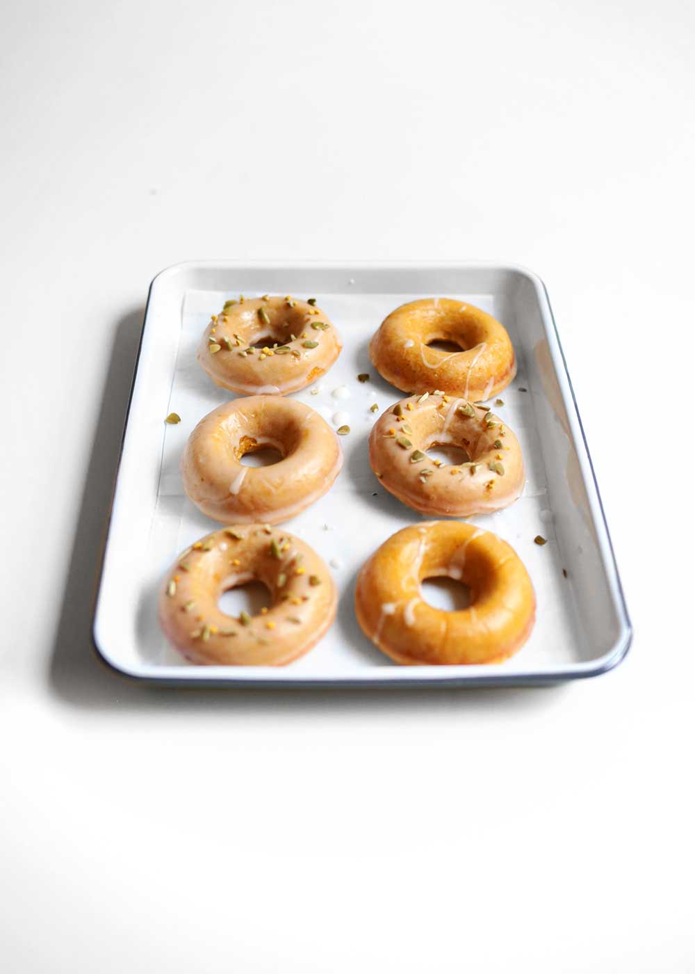 baked pumpkin donuts from the faux martha