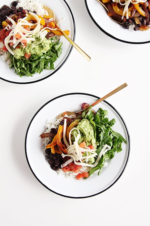 Vegetarian Chipotle Bowls | @thefauxmartha