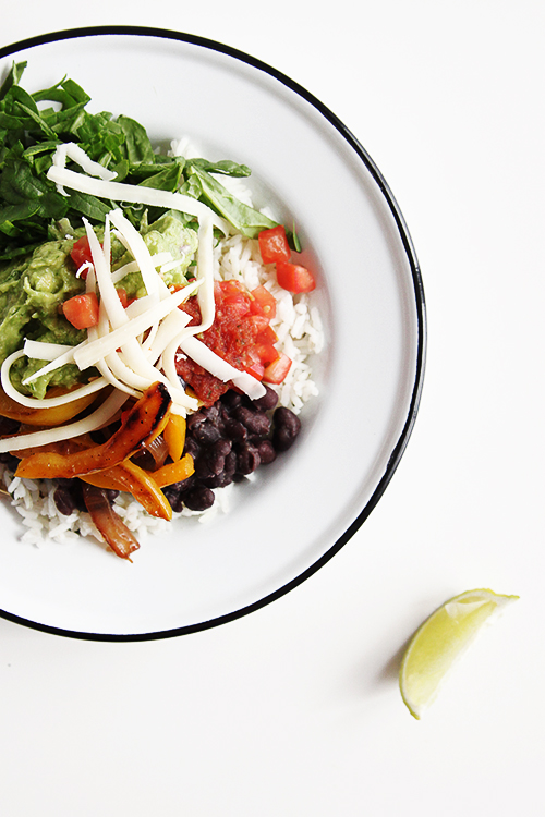 Vegetarian Chipotle Bowls | @thefauxmartha