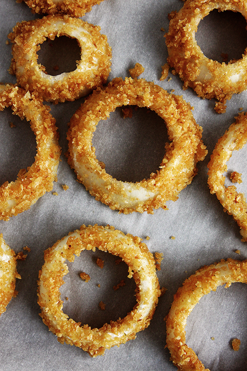 Baked Onion Rings | @thefauxmartha