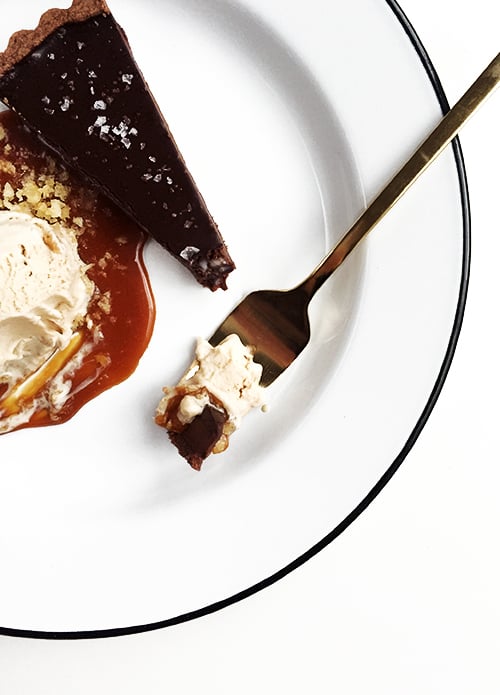 Salt and Vinegar Chocolate Tart | @thefauxmartha