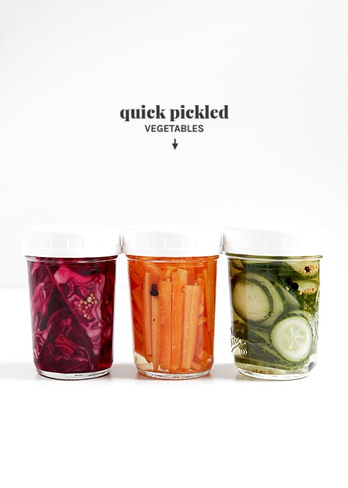 Quick Pickled Vegetables | @thefauxmartha