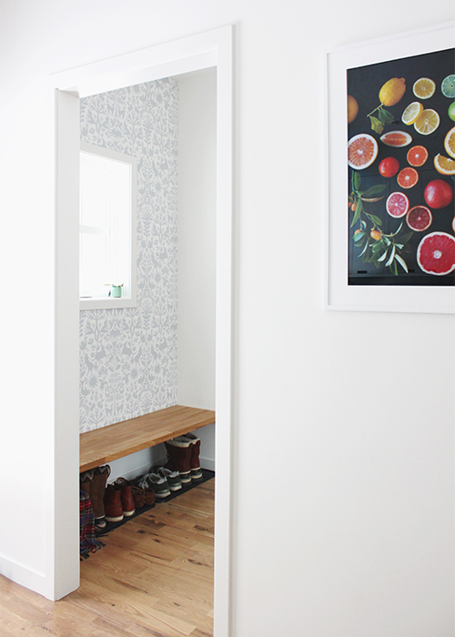 Quick Mudroom Makeover | @thefauxmartha