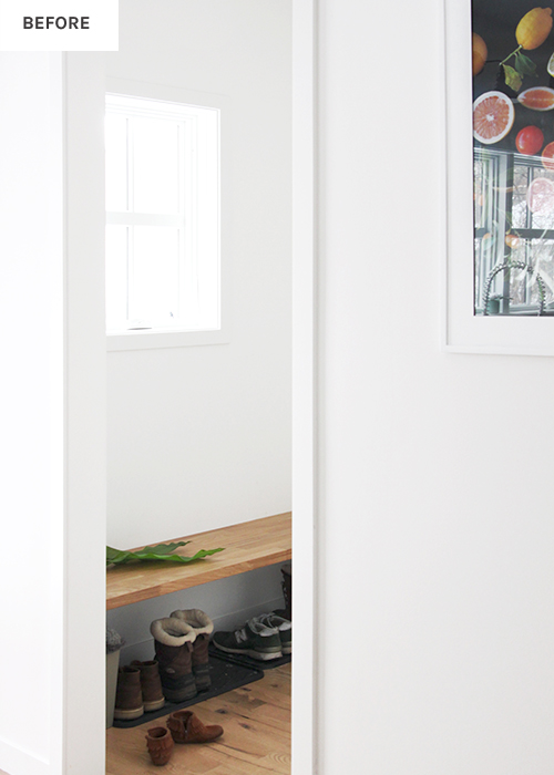 Quick Mudroom Makeover | @thefauxmartha