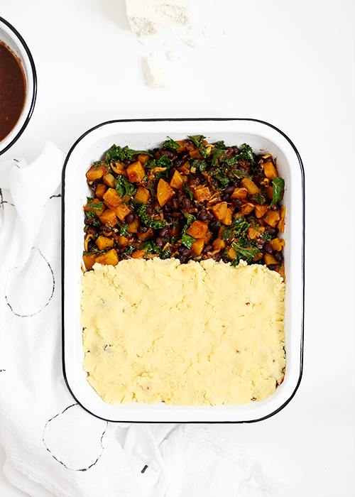 Butternut Kale Tamale Bake | @thefauxmartha