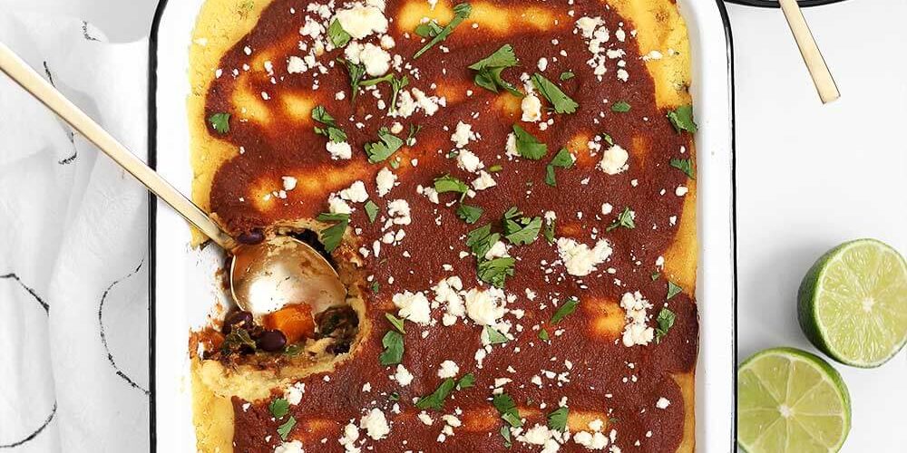 Butternut Kale Tamale Bake from The Faux Martha