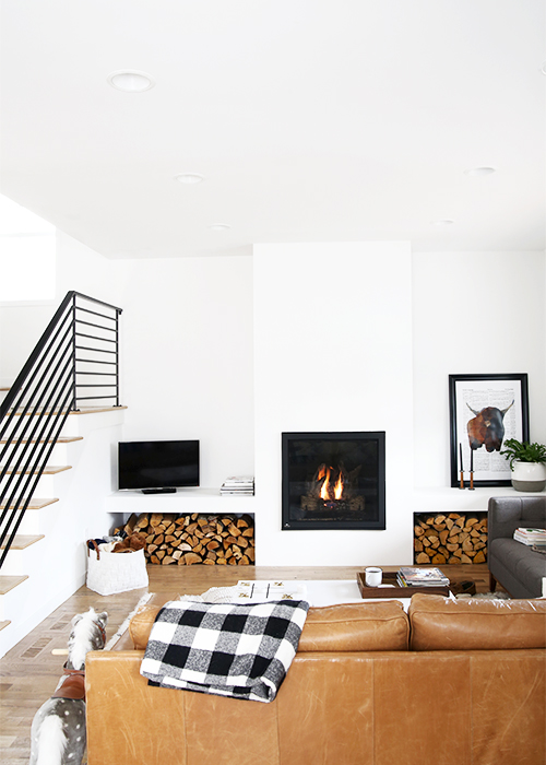 Cozy Modern Living Room | @thefauxmartha