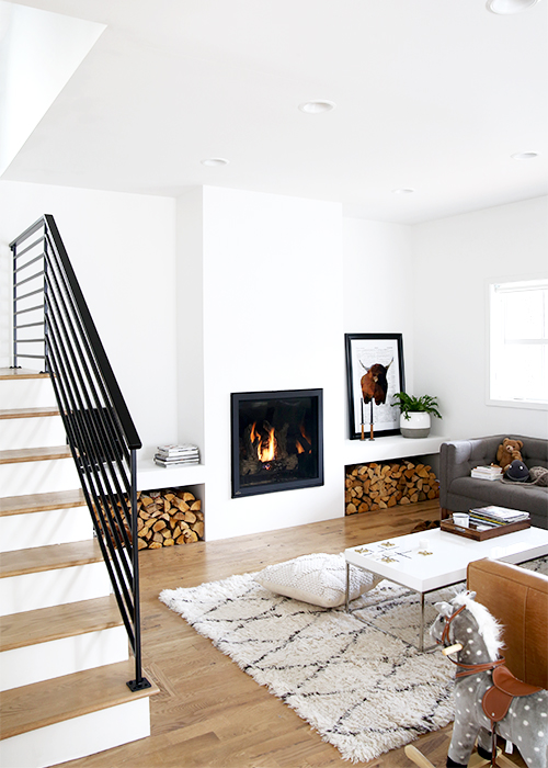 Cozy Modern Living Room | @thefauxmartha