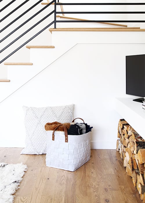 Cozy Modern Living Room | @thefauxmartha