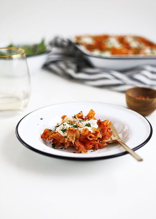 No Boil Pasta Bake | @thefauxmartha