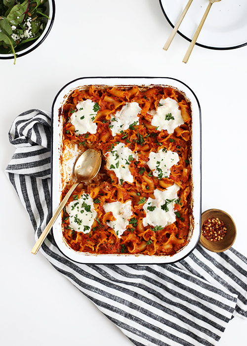 No Boil Pasta Bake | @thefauxmartha