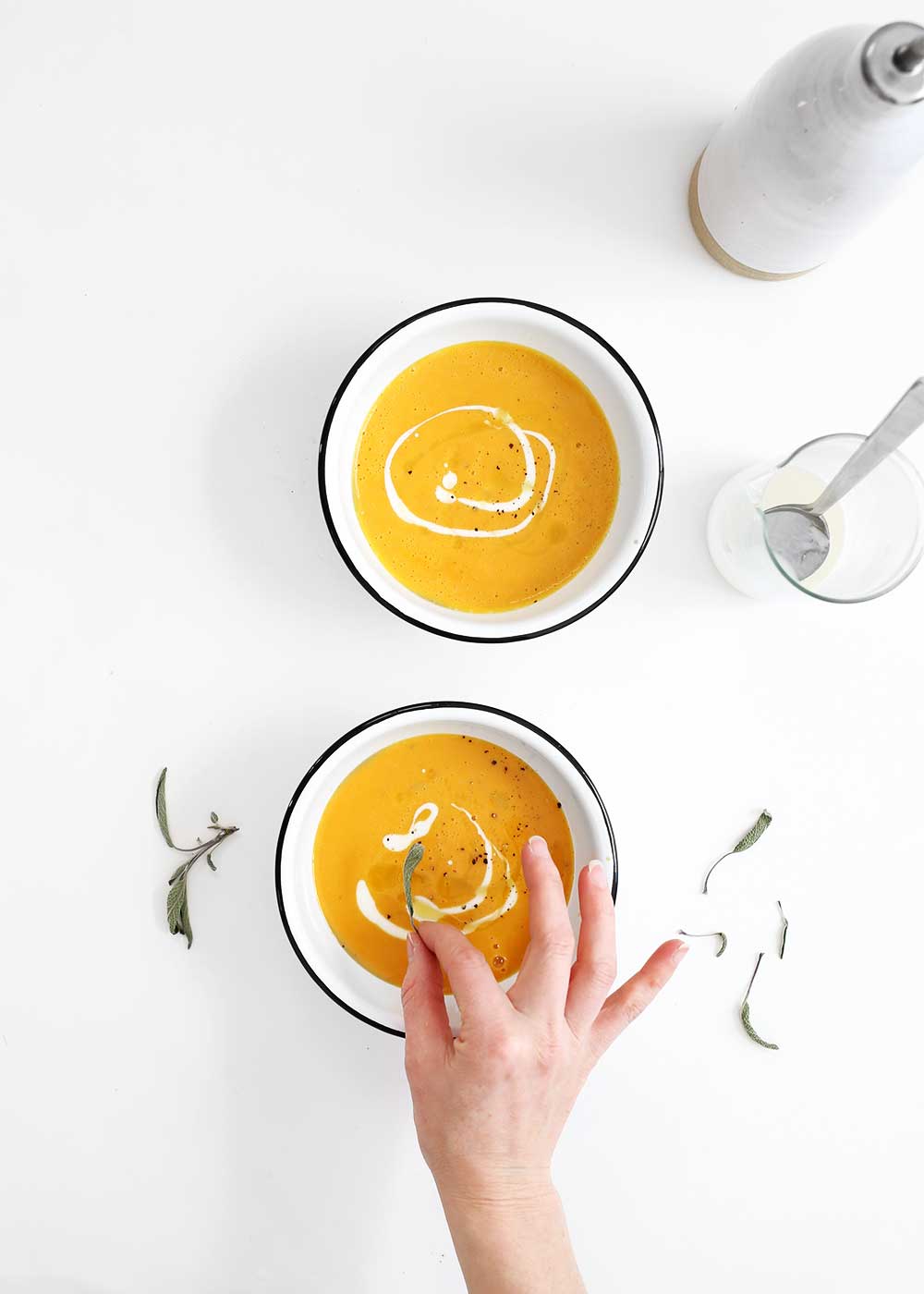 Butternut Squash Soup styling with The FauxMartha and Delta Faucet