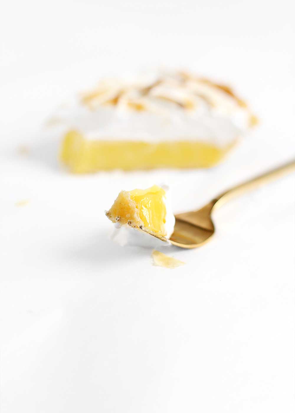 Lemon Meringue Pie made with an easy 7 minute meringue by The Fauxmartha