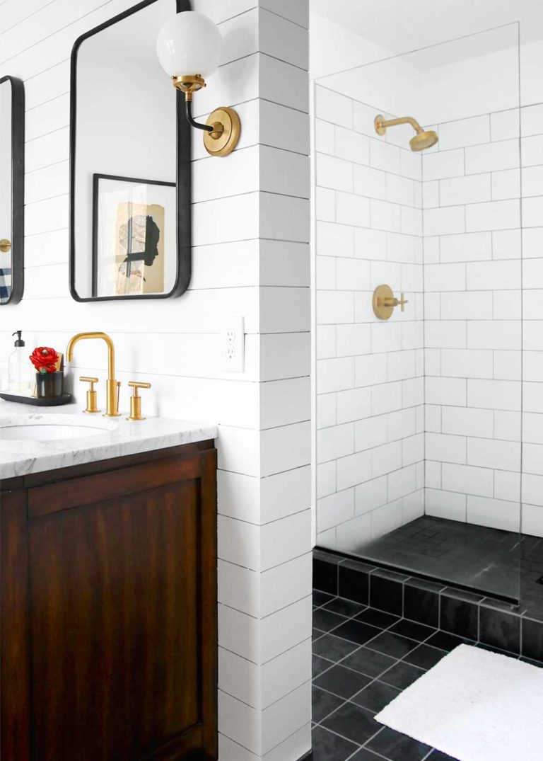 Minimal Masculine Master Bathroom - The Faux Martha