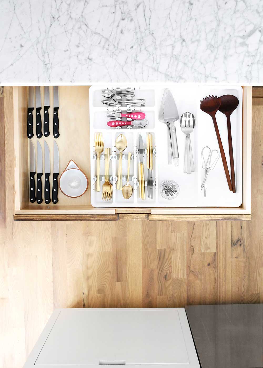 Organized drawers with OXO and The Fauxmartha