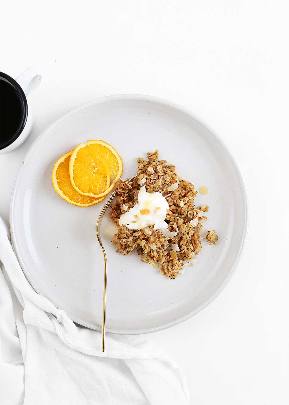 Orange poppy seed baked oatmeal recipe from the fauxmartha