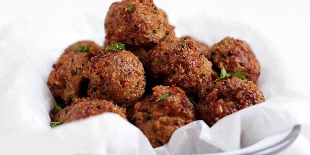 Vegetarian Swedish Meatballs from The Fauxmartha