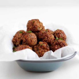 Vegetarian Swedish Meatballs from The Fauxmartha