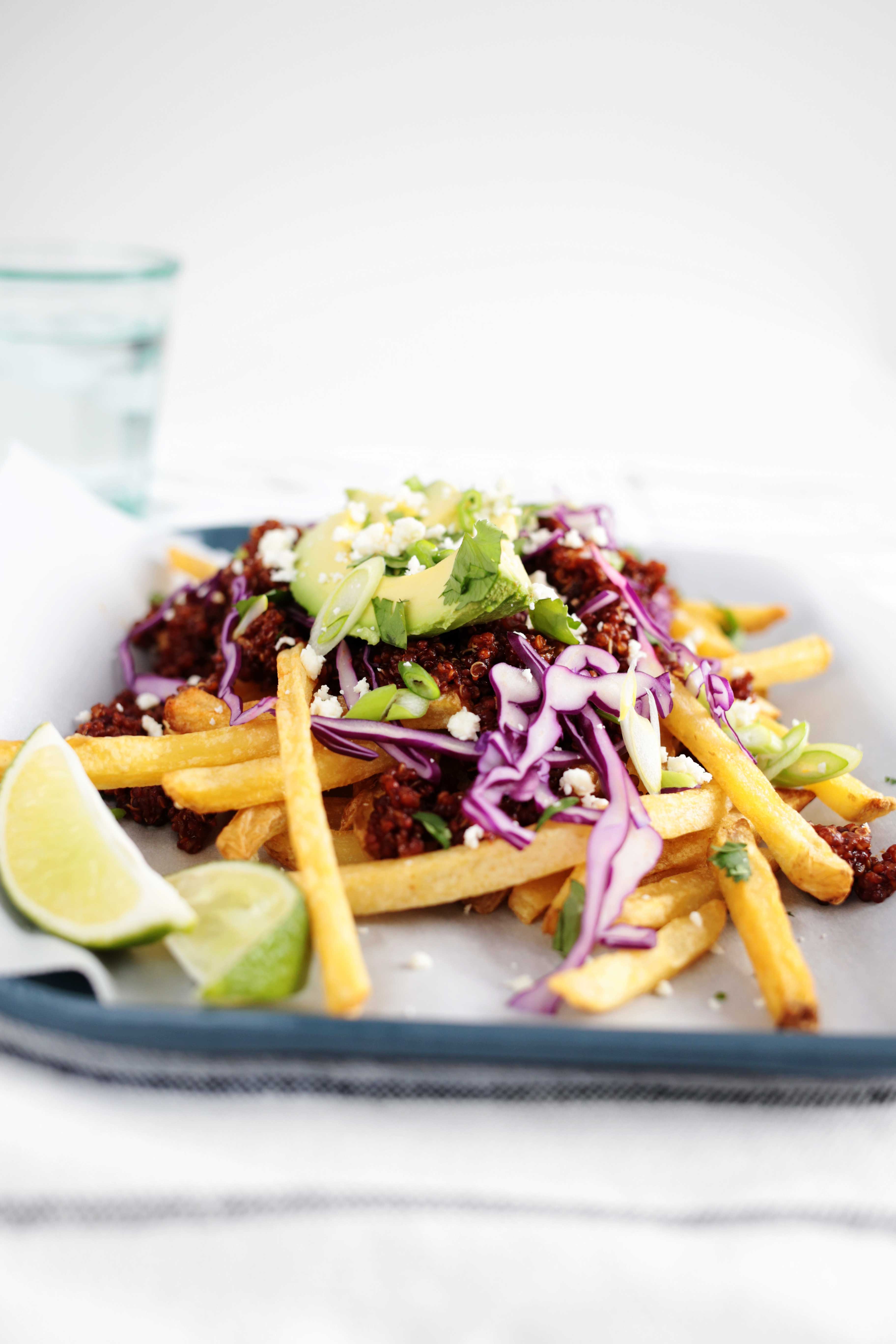 Vegetarian Chili Cheese Fries from The Fauxmartha