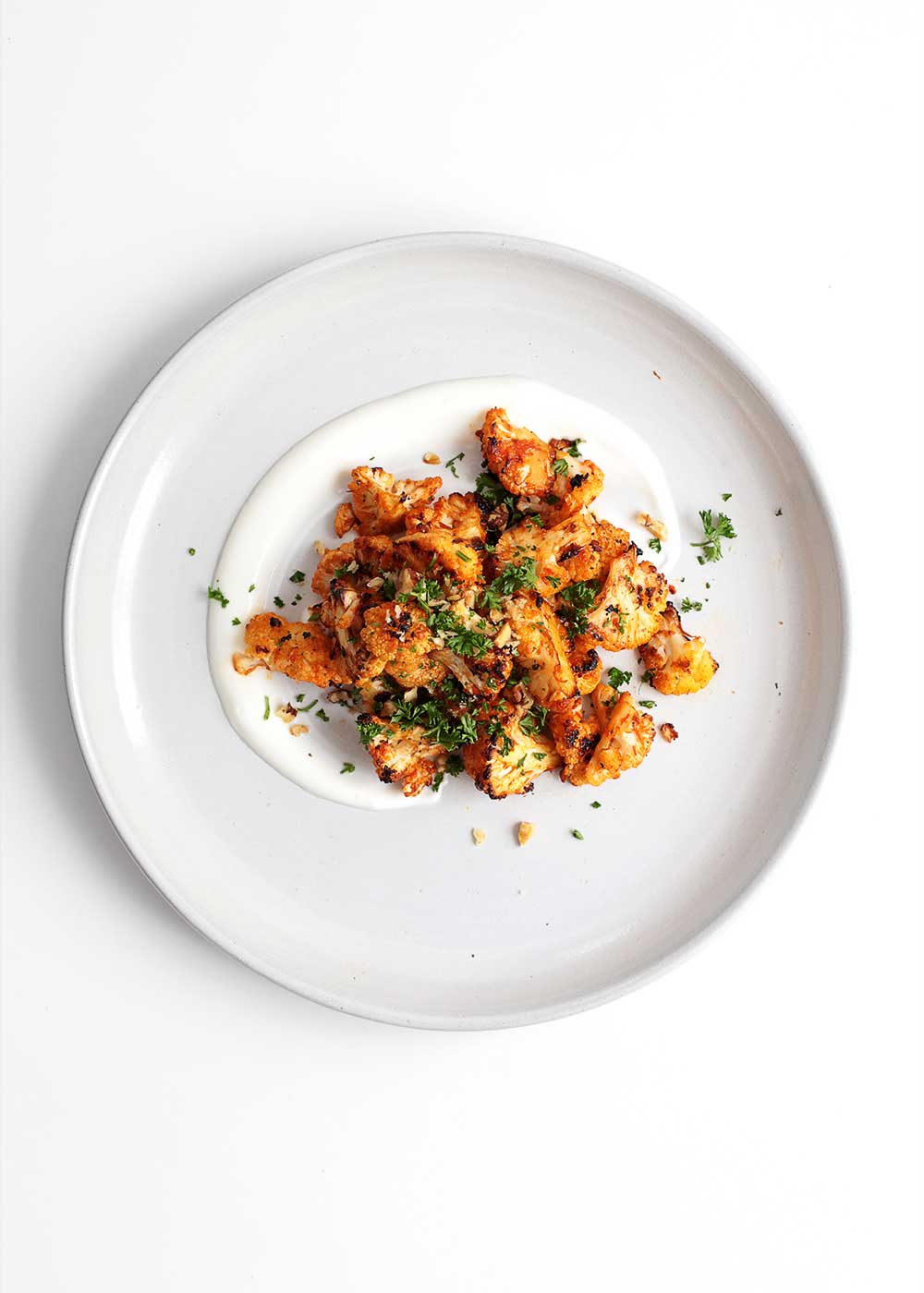 Blistered Peppadew Cauliflower appetizer recipe from The Fauxmartha