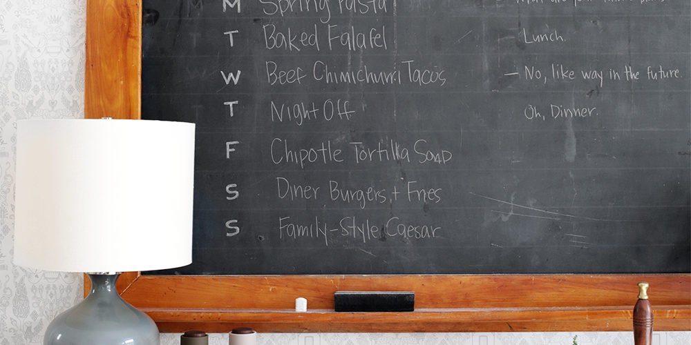 Vintage Chalkboard Menu from The Fauxmartha