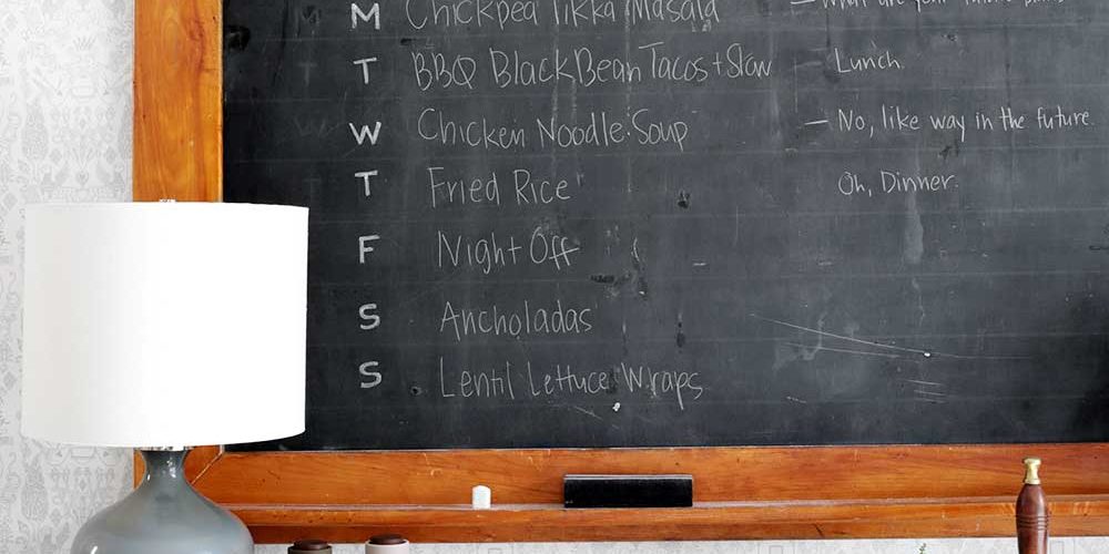 The Minimalist Kitchen Week 2 meal planning from The Fauxmartha