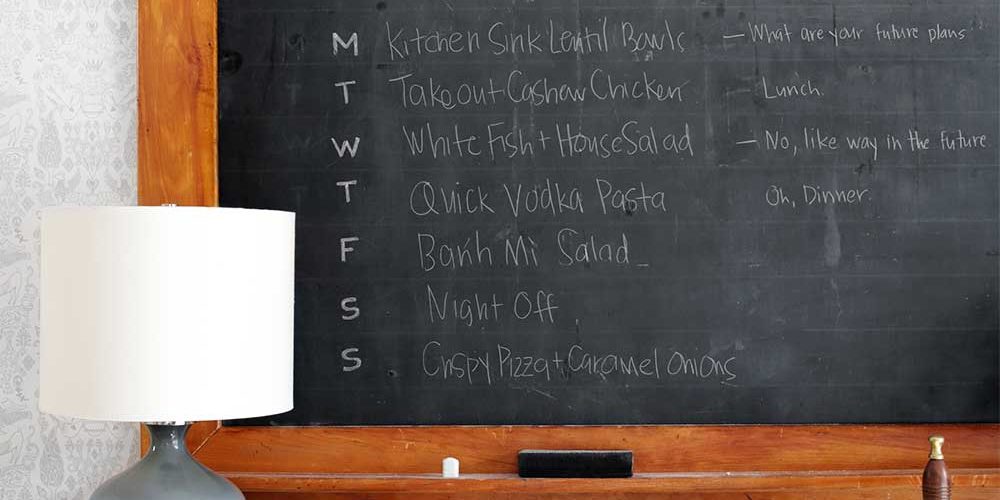 The Minimalist Kitchen Week 4 meal planning from The Fauxmartha