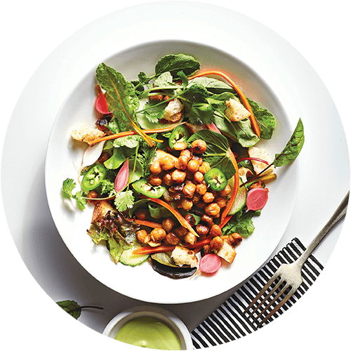 Roasted Chickpea Banh Mi Salad from The Minimalist Kitchen by The Fauxmartha