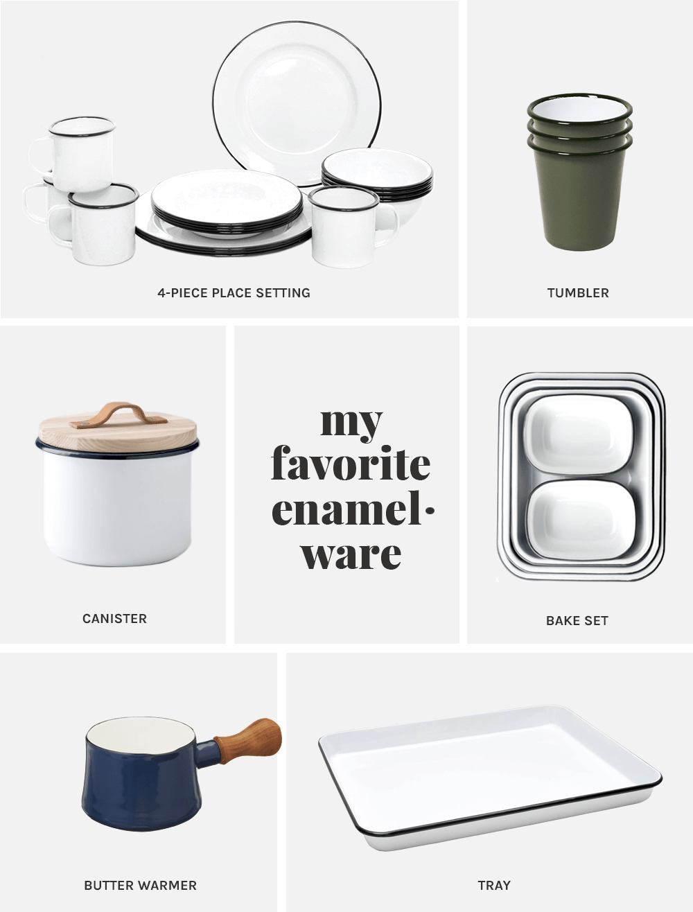 My favorite enamelware from The Fauxmartha
