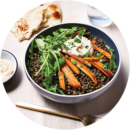 Kitchen Sink Lentil Bowls from The Minimalist Kitchen by The Fauxmartha