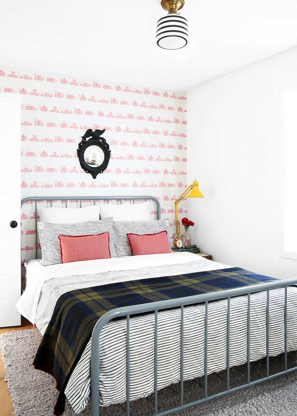 The guest room at The Fauxhouse from The Faux Martha